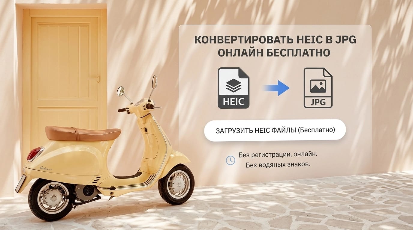 HEIC в JPG — бесплатный ИИ-инструмент SmileAI