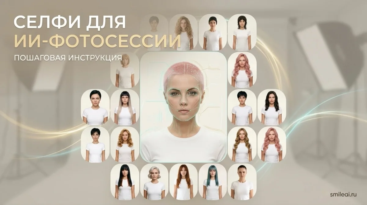 Подготовка селфи для ИИ-фотосессии — пример результата