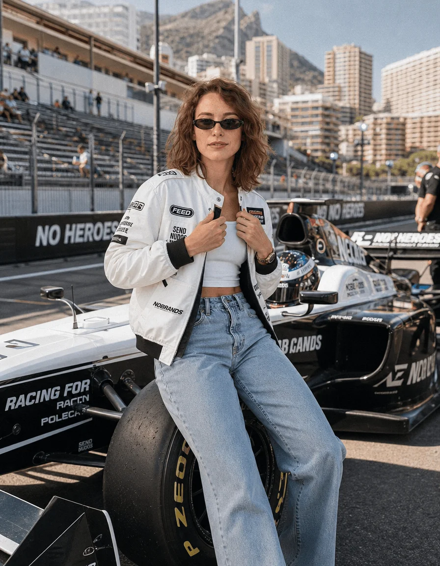 AI-фотосессия в стиле F1 — пример работы SmileAI, нейросеть создаёт фото по селфи